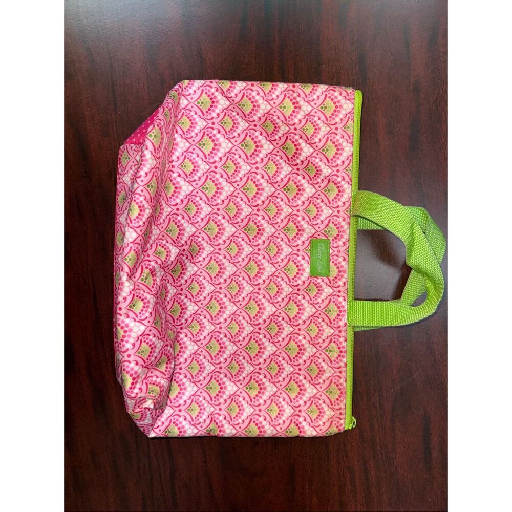 Thirty-One Thermal Insulated Pink and Green Lunch Bag